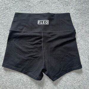 Fleo Black Bike Shorts High Waist Stretchy